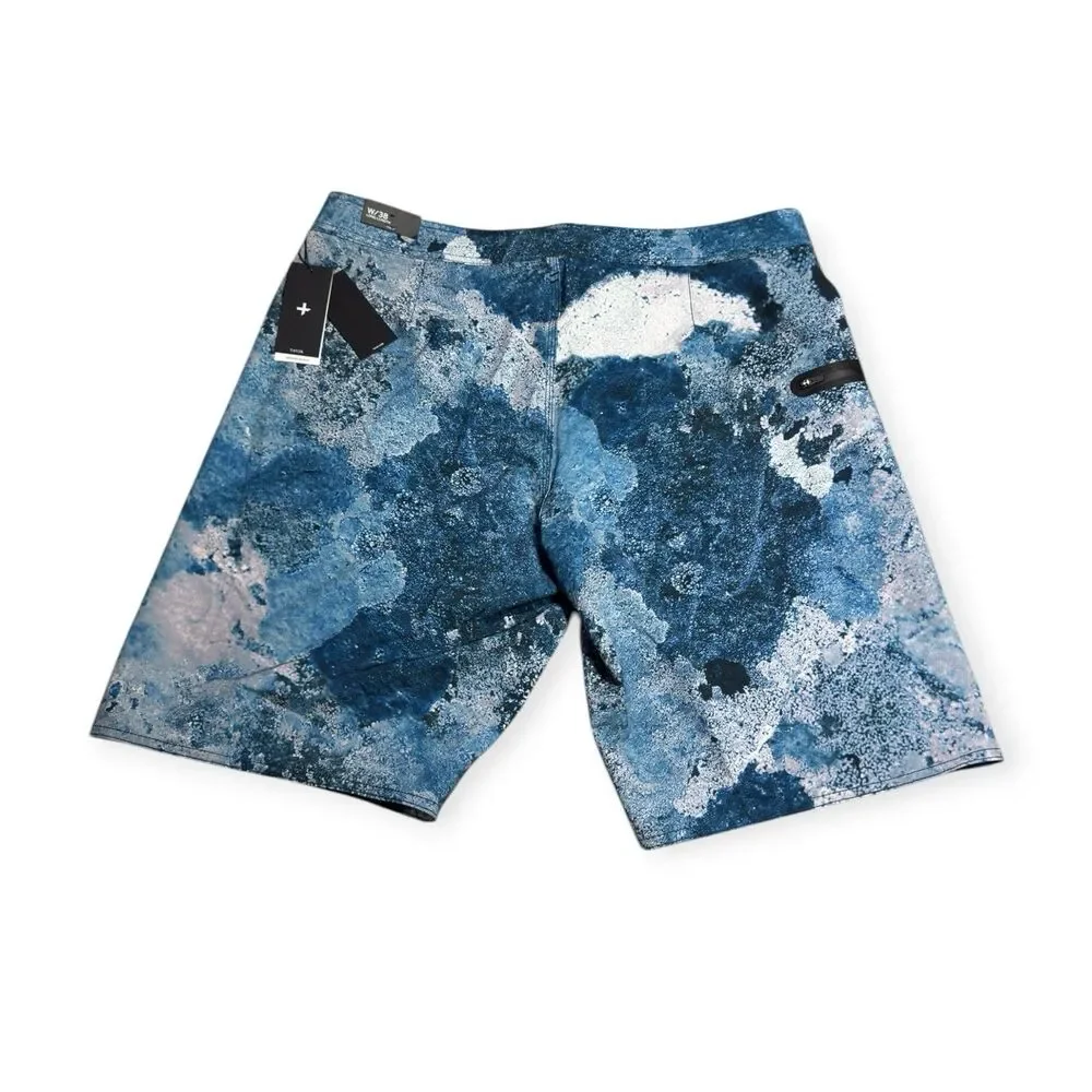 Tavik Blue Board Shorts Mens Size 38 Blue‎ Drawstring Beach Surf Summer BNWT